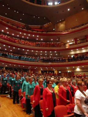 Mass sing - Inside the Symphony Hall, Birmingham
