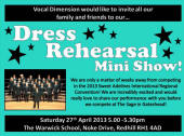 Dress Rehearsal Mini Show!