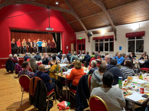 Vocal Dimension on stage at the2019 Quiz Night