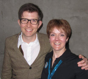 Valerie our Director with Gareth Malone