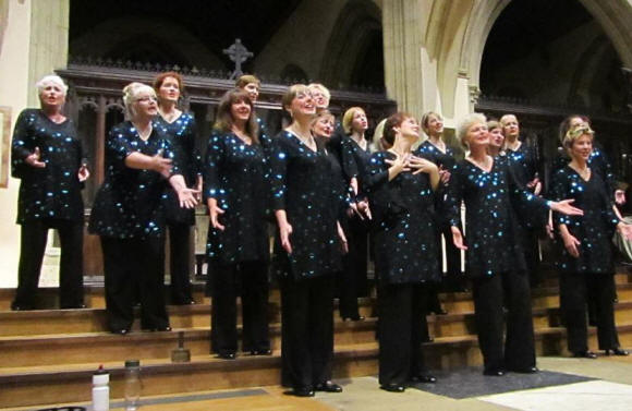 Vocal Dimension Chorus at St Marys Church, Reigate. 