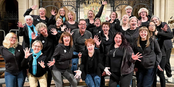 The special thing about the a cappella four part harmony music we sing is the unique style of barbershop arrangements. 